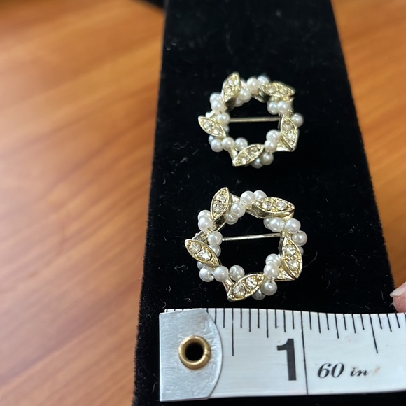 Three beautiful brooches with accents. No marks - Picture 4 of 6